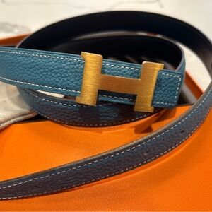 Hermes mini reversible H belt